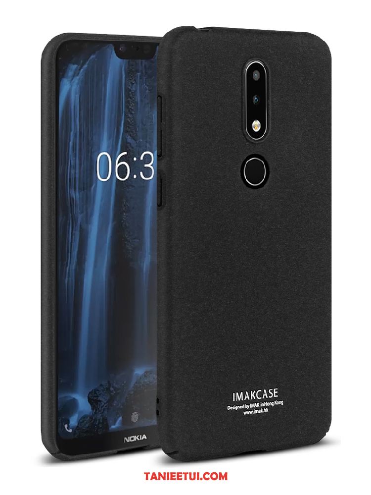 Etui Nokia 6.1 Telefon Komórkowy Ochraniacz Nubuku, Futerał Nokia 6.1 Czarny All Inclusive Denim