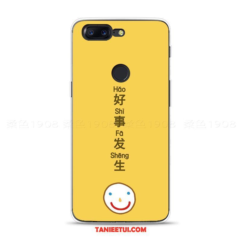 Etui Oneplus 5t Relief Miękki Telefon Komórkowy, Pokrowce Oneplus 5t Żółty Piękny Silikonowe
