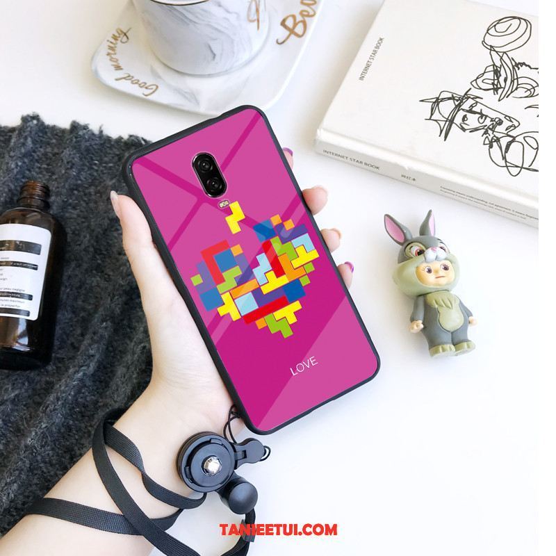 Etui Oneplus 6t Osobowość Moda Czerwony, Futerał Oneplus 6t Wiszące Ozdoby Czerwony Netto Ochraniacz