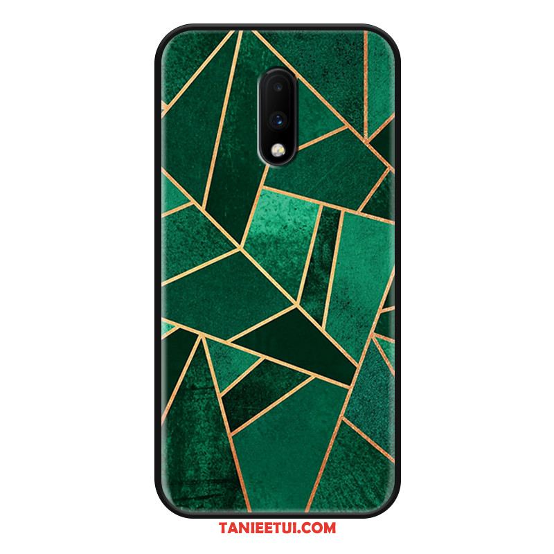 Etui Oneplus 7 Anti-fall Kreatywne Kolor, Pokrowce Oneplus 7 Relief Ochraniacz Zielony