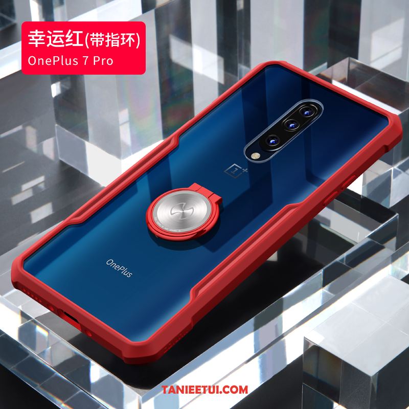 Etui Oneplus 7 Pro All Inclusive Nubuku Tendencja, Futerał Oneplus 7 Pro Czerwony Ochraniacz Anti-fall