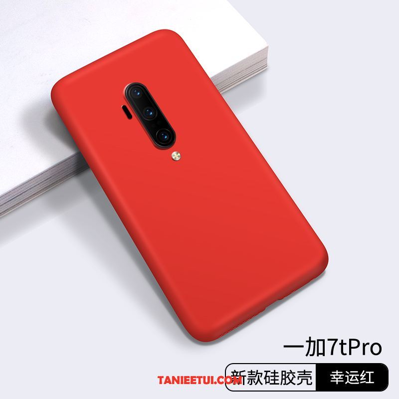 Etui Oneplus 7t Pro Modna Marka Kreatywne Cienkie, Futerał Oneplus 7t Pro Silikonowe Zakochani Czerwony