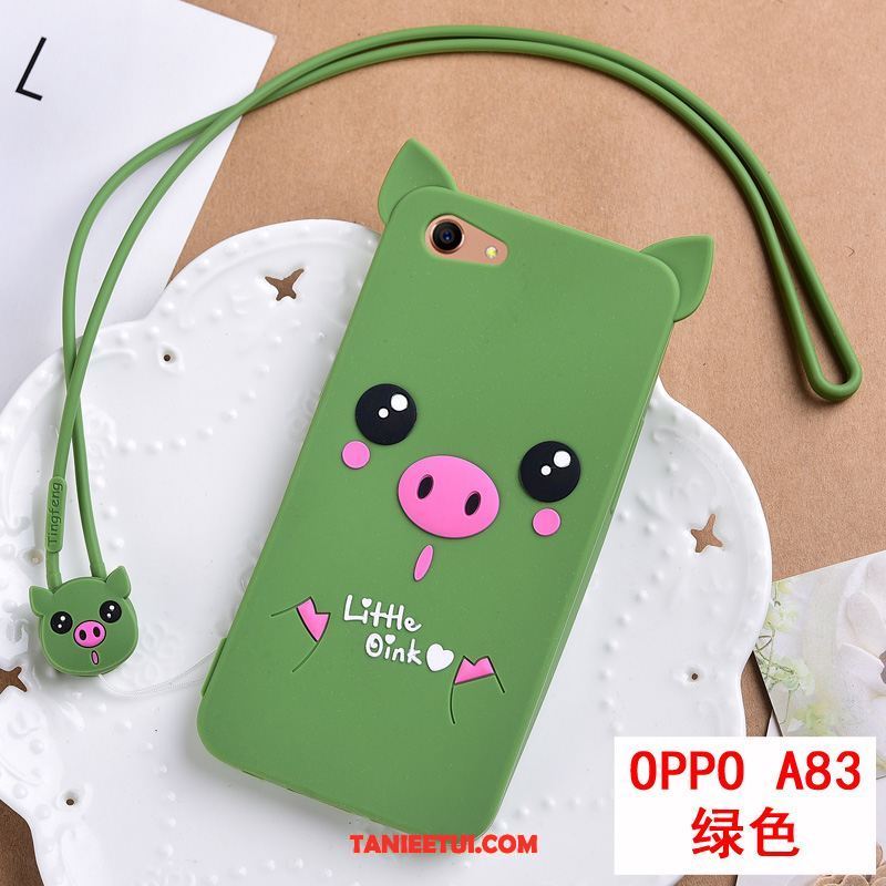 Etui Oppo A83 Kreatywne Anti-fall Telefon Komórkowy, Futerał Oppo A83 Zielony Kreskówka Tendencja