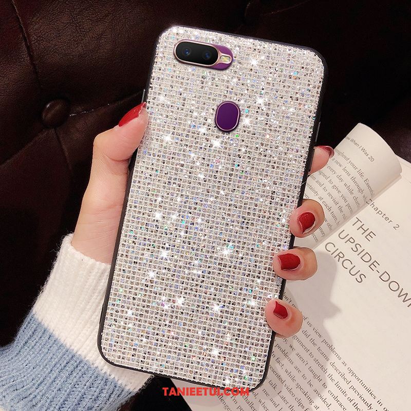 Etui Oppo Ax7 Rhinestone Telefon Komórkowy Proszek, Futerał Oppo Ax7 Luksusowy Biały Moda