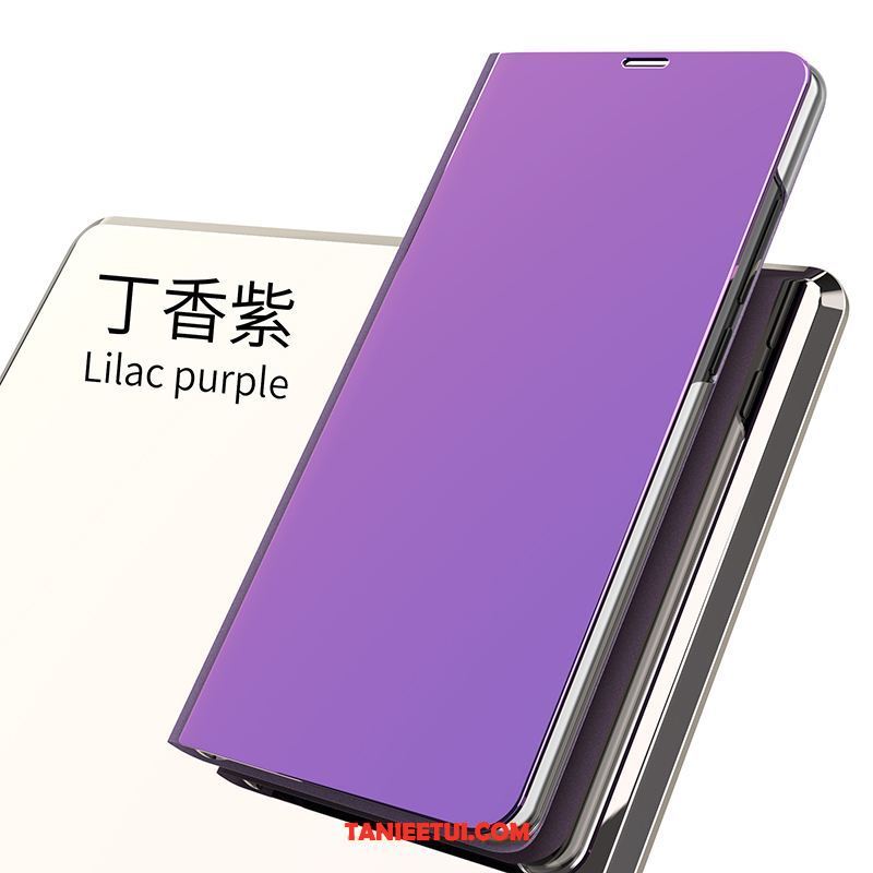 Etui Oppo F7 Poszycie Purpurowy Lustro, Futerał Oppo F7 Wspornik Skórzany Futerał Spoczynek