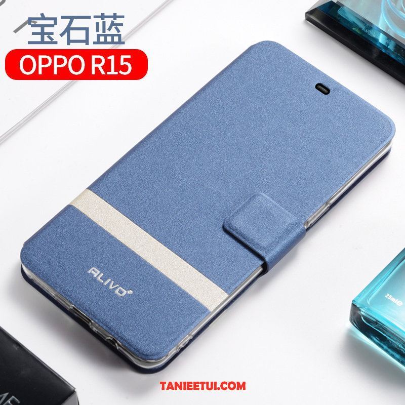 Etui Oppo R15 Klapa Silikonowe All Inclusive, Obudowa Oppo R15 Skórzany Futerał Ochraniacz Miękki