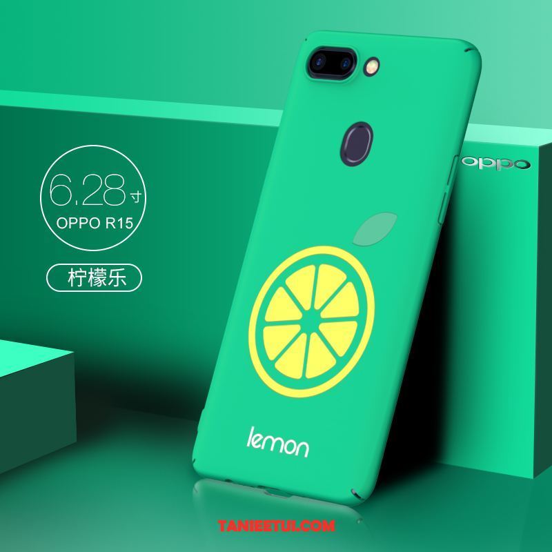 Etui Oppo R15 Kreskówka Nubuku Telefon Komórkowy, Obudowa Oppo R15 Zielony Tendencja Anti-fall