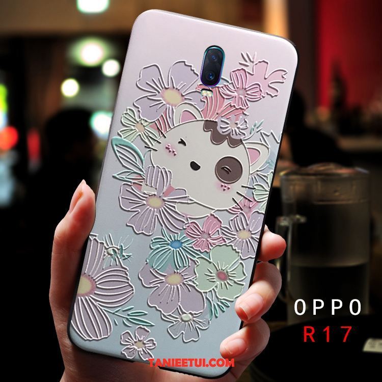 Etui Oppo R17 Miękki Silikonowe Różowe, Obudowa Oppo R17 Kreatywne Trudno Piękny