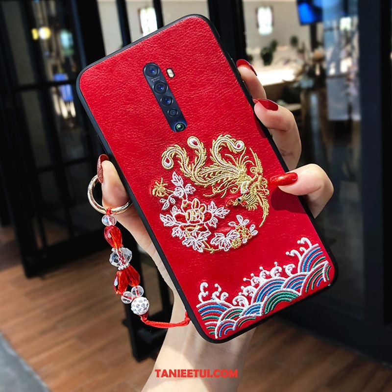 Etui Oppo Reno 2 Telefon Komórkowy Osobowość Czerwony Netto, Futerał Oppo Reno 2 Smok Anti-fall All Inclusive