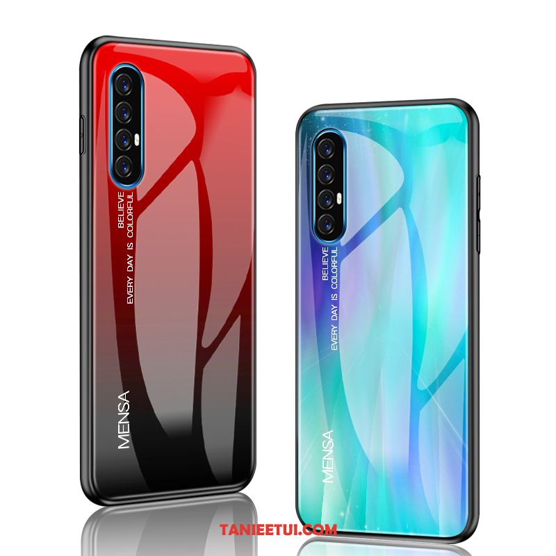 Etui Oppo Reno 3 Pro Telefon Komórkowy Czerwony All Inclusive, Futerał Oppo Reno 3 Pro Kreatywne Osobowość Szkło