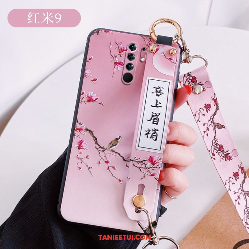 Etui Redmi 9 Cienkie Relief All Inclusive, Pokrowce Redmi 9 Telefon Komórkowy Kreatywne Modna Marka Beige