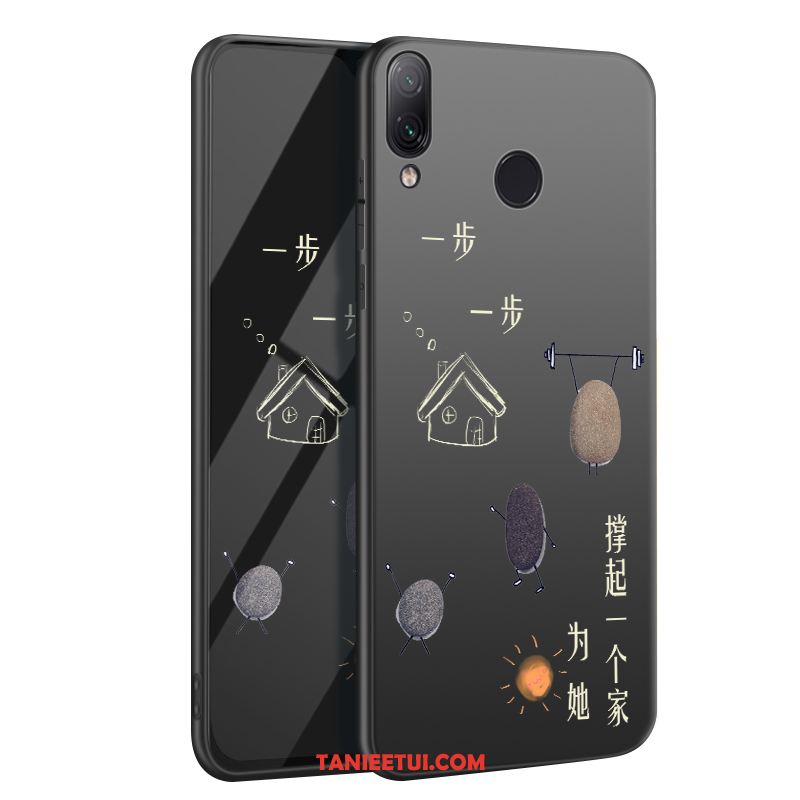 Etui Redmi Note 7 All Inclusive Czarny Kreatywne, Obudowa Redmi Note 7 Zakochani Anti-fall Osobowość Beige