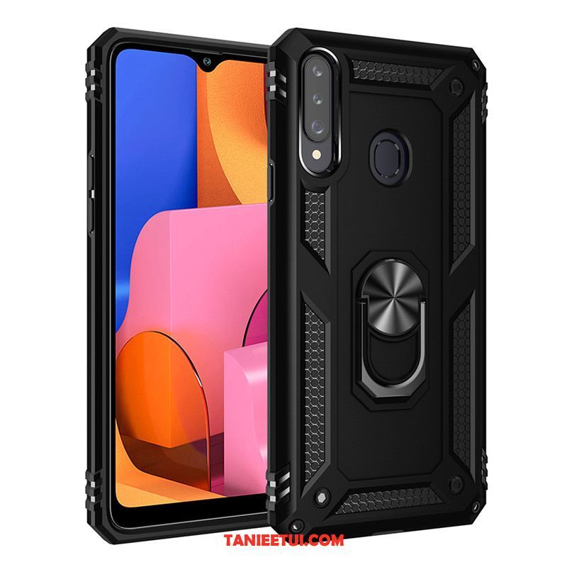 Etui Samsung Galaxy A20s Silikonowe Magnetyzm Kreatywne, Pokrowce Samsung Galaxy A20s Czarny Trzy Mechanizmy Obronne Osobowość