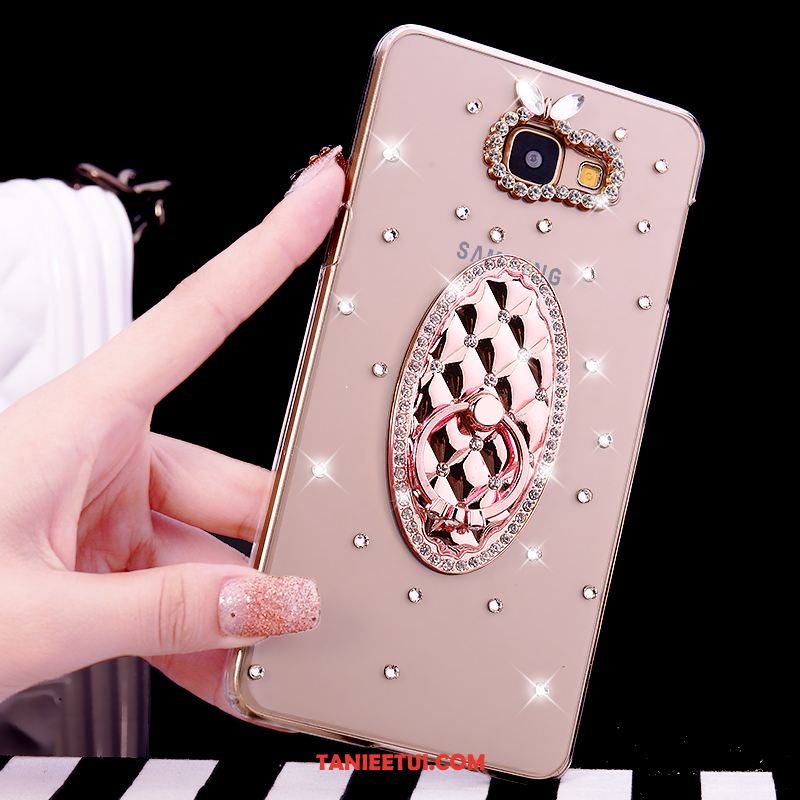 Etui Samsung Galaxy A5 2016 Rhinestone Przezroczysty Ring, Obudowa Samsung Galaxy A5 2016 Ochraniacz Gwiazda Telefon Komórkowy Champagner Farbe