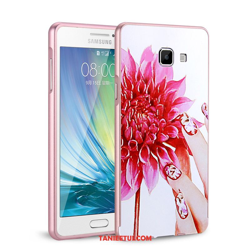 Etui Samsung Galaxy A5 2016 Telefon Komórkowy Gwiazda Granica, Pokrowce Samsung Galaxy A5 2016 Metal Lustro Czerwony