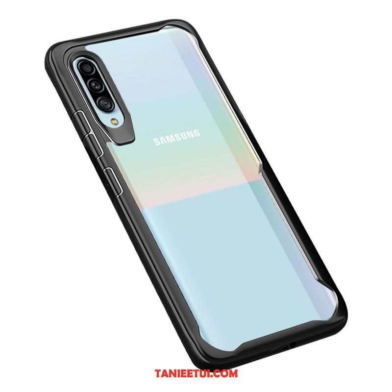 Etui Samsung Galaxy A50s Ochraniacz Wysoki Koniec Silikonowe, Futerał Samsung Galaxy A50s Przezroczysty Telefon Komórkowy Czarny