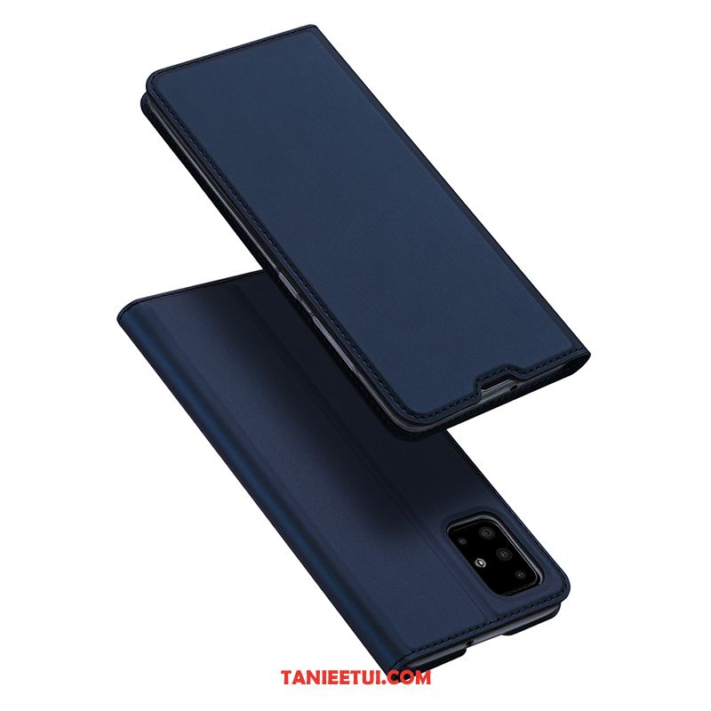 Etui Samsung Galaxy A51 Biznes Niebieski Gwiazda, Obudowa Samsung Galaxy A51 Ochraniacz Karta Telefon Komórkowy