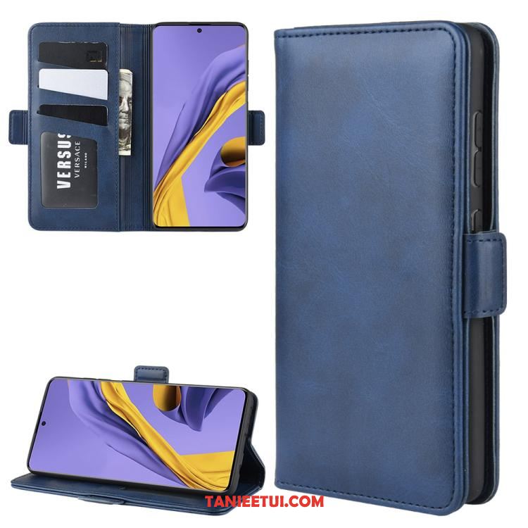 Etui Samsung Galaxy A51 Portfel Anti-fall Niebieski, Pokrowce Samsung Galaxy A51 Wspornik Bydło All Inclusive