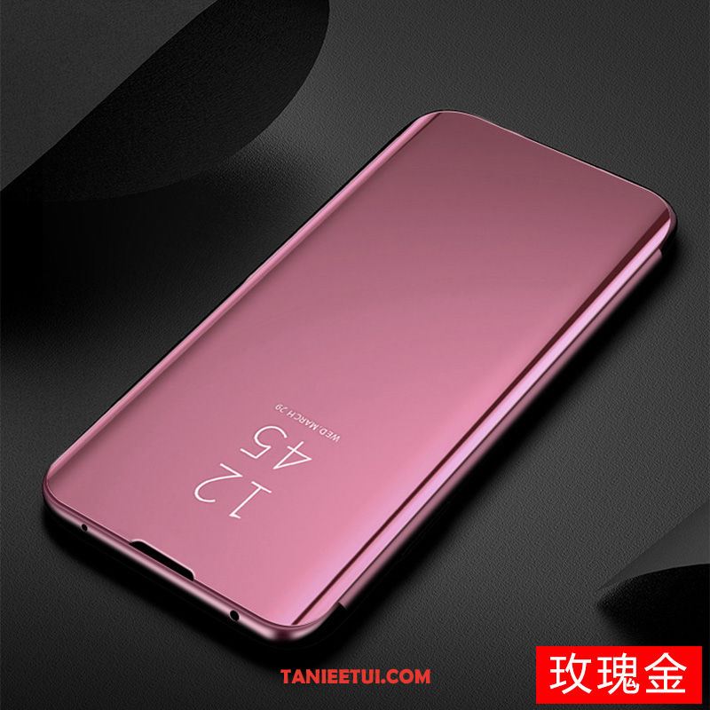 Etui Samsung Galaxy A51 Różowe Złoto Skórzany Futerał Telefon Komórkowy, Pokrowce Samsung Galaxy A51 Lustro Gwiazda Klapa
