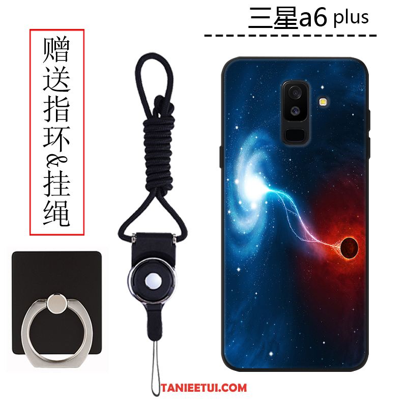 Etui Samsung Galaxy A6+ Niebieski Telefon Komórkowy Gwiazda, Pokrowce Samsung Galaxy A6+ Ochraniacz Tendencja Silikonowe