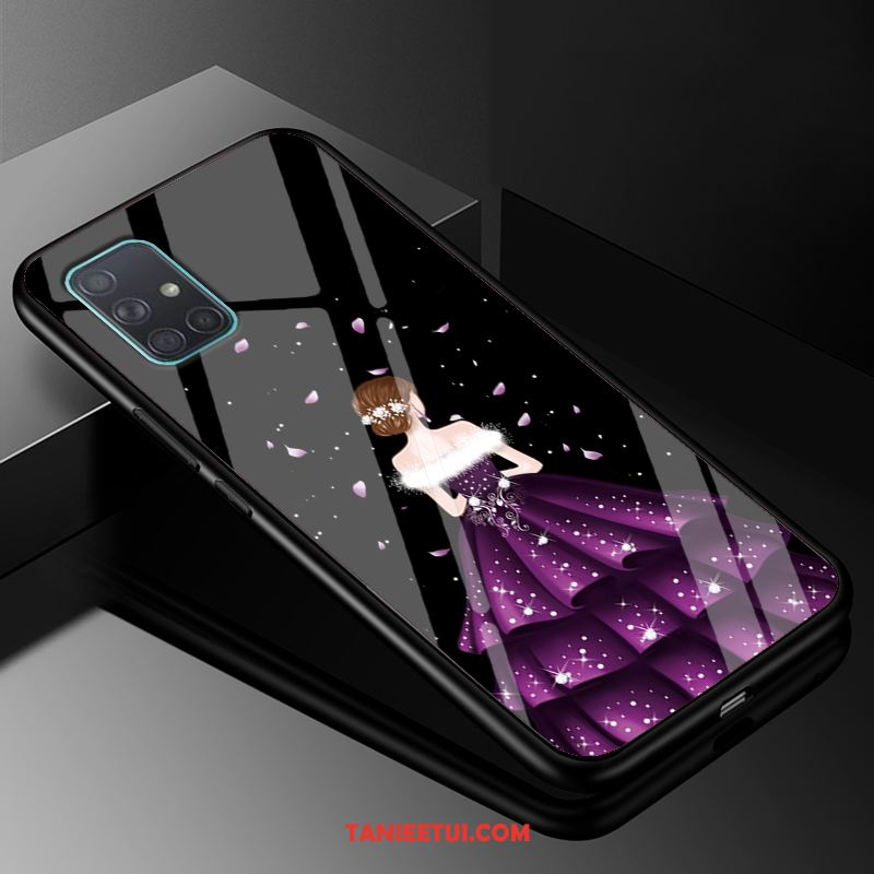 Etui Samsung Galaxy A71 All Inclusive Anti-fall Ochraniacz, Obudowa Samsung Galaxy A71 Czarny Szkło Moda
