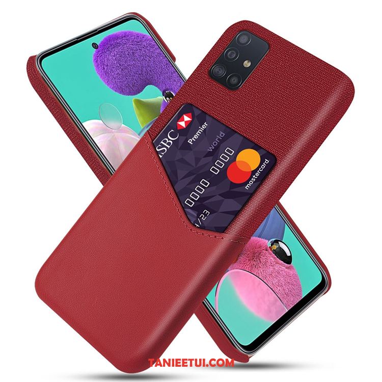 Etui Samsung Galaxy A71 Czerwony Anti-fall Telefon Komórkowy, Obudowa Samsung Galaxy A71 Gwiazda Skóra Torby