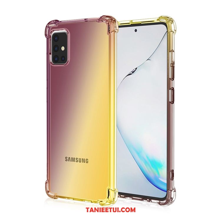 Etui Samsung Galaxy A71 Złoto All Inclusive Anti-fall, Obudowa Samsung Galaxy A71 Tęcza Balon Gwiazda