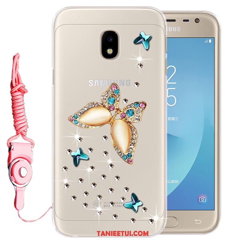 Etui Samsung Galaxy J3 2017 Ochraniacz Telefon Komórkowy Anti-fall, Futerał Samsung Galaxy J3 2017 Niebieski Silikonowe Miękki