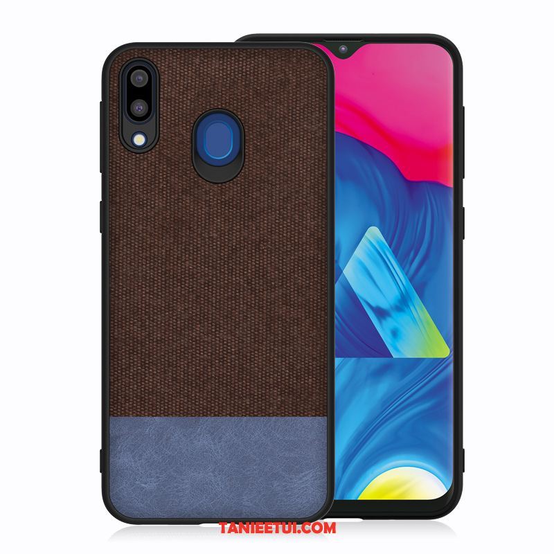 Etui Samsung Galaxy M20 Anti-fall Gwiazda Silikonowe, Pokrowce Samsung Galaxy M20 Telefon Komórkowy Niebieski Płótno Braun