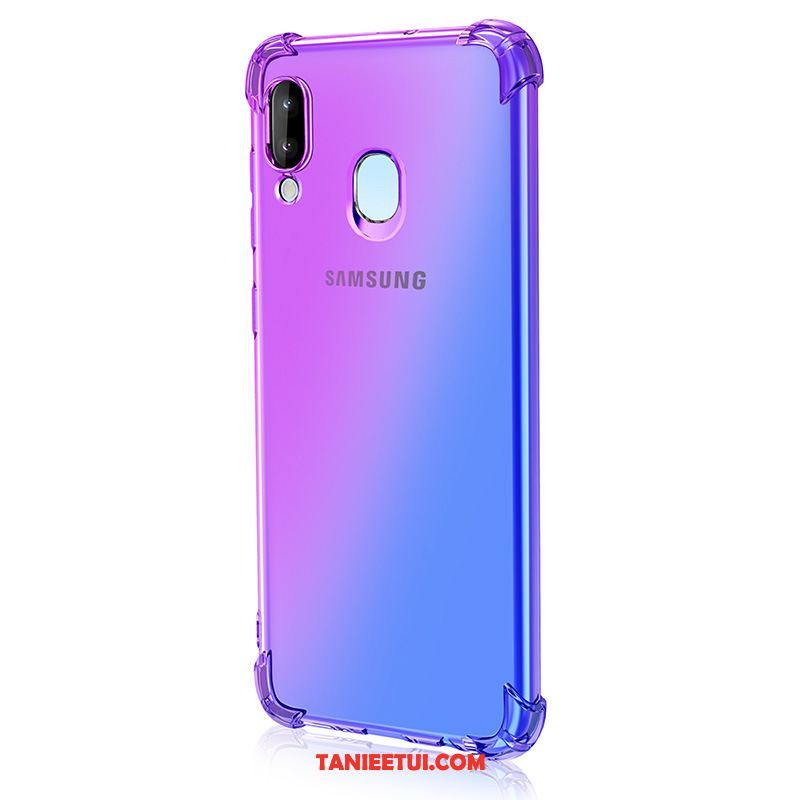 Etui Samsung Galaxy M20 Gwiazda Telefon Komórkowy Kolor Gradientu, Pokrowce Samsung Galaxy M20 Niebieski Fioletowy