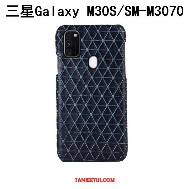 Etui Samsung Galaxy M30s Anti-fall Tylna Pokrywa Moda, Pokrowce Samsung Galaxy M30s Krata Ochraniacz Niebieski