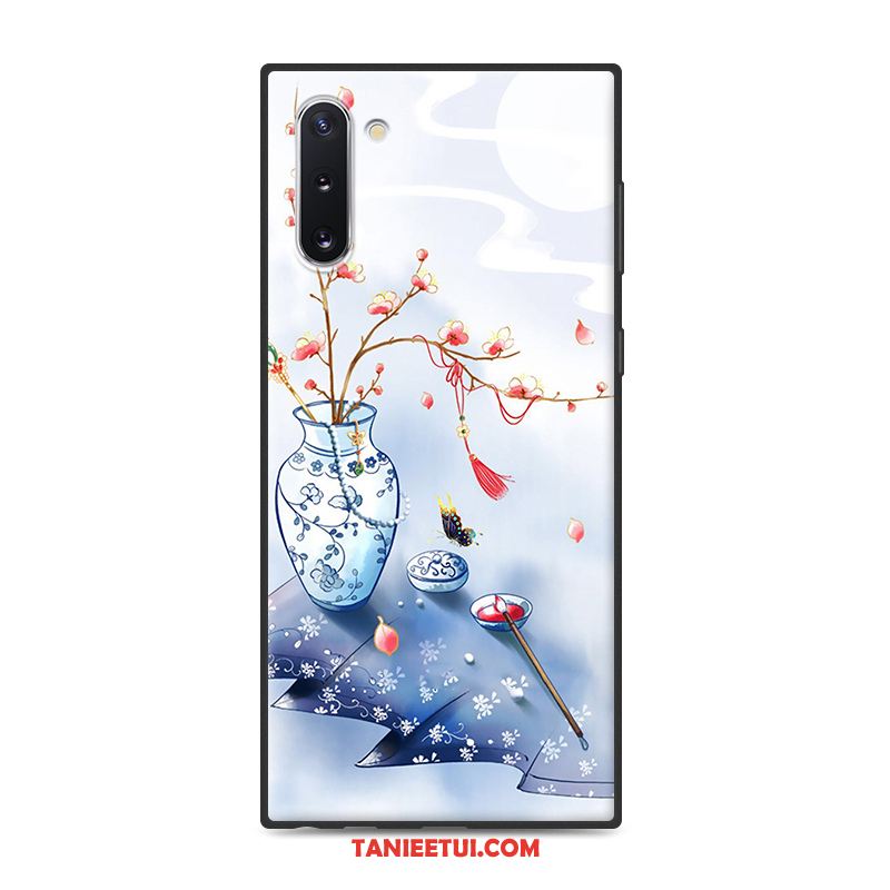 Etui Samsung Galaxy Note 10 Chiński Styl Anti-fall Niebieski, Futerał Samsung Galaxy Note 10 Vintage Sztuka Telefon Komórkowy