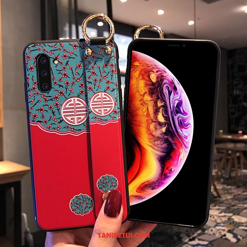 Etui Samsung Galaxy Note 10 Gwiazda Czerwony Tendencja, Obudowa Samsung Galaxy Note 10 All Inclusive Czerwony Netto Ochraniacz