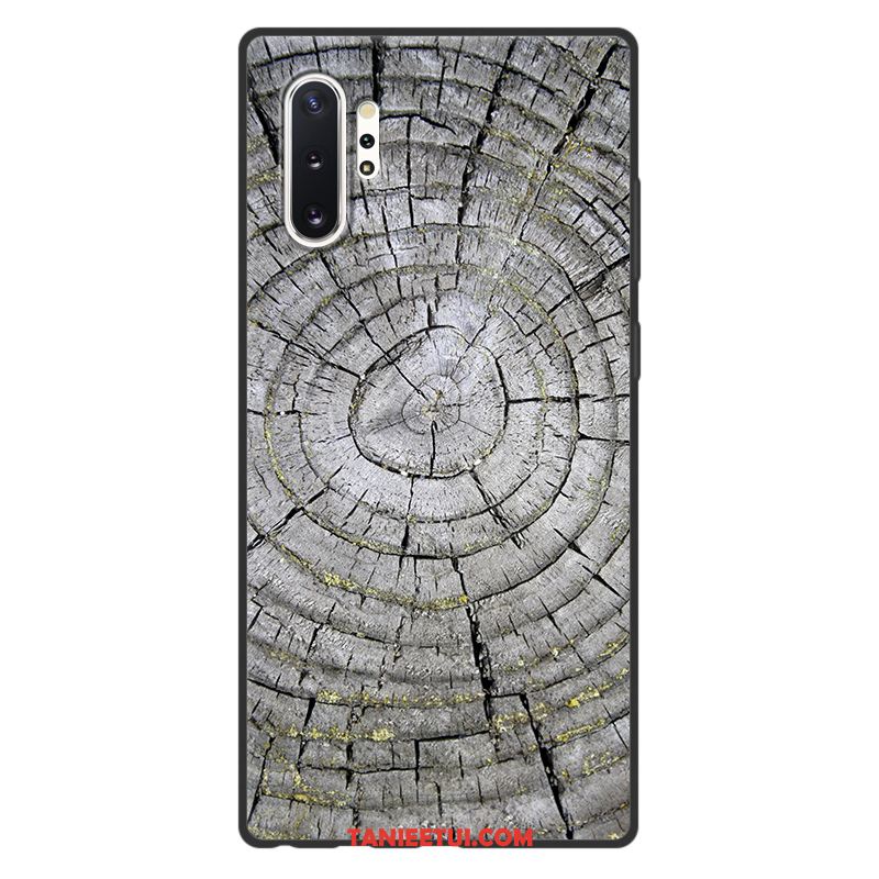 Etui Samsung Galaxy Note 10+ Ochraniacz Ziarno Drewna Telefon Komórkowy, Futerał Samsung Galaxy Note 10+ Miękki Gwiazda Proste