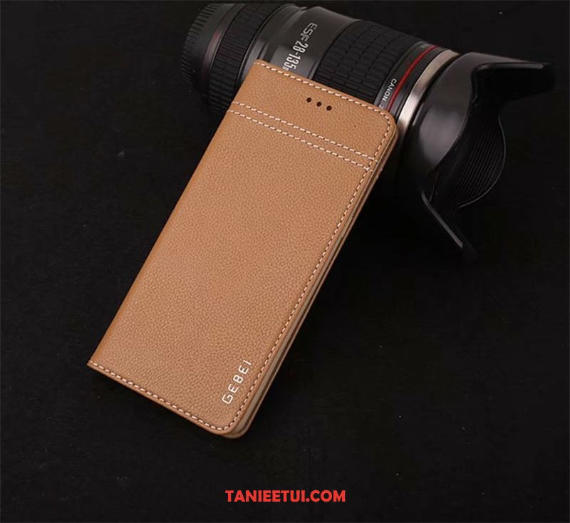 Etui Samsung Galaxy Note 8 Anti-fall Khaki All Inclusive, Futerał Samsung Galaxy Note 8 Ochraniacz Prawdziwa Skóra Skórzany Futerał