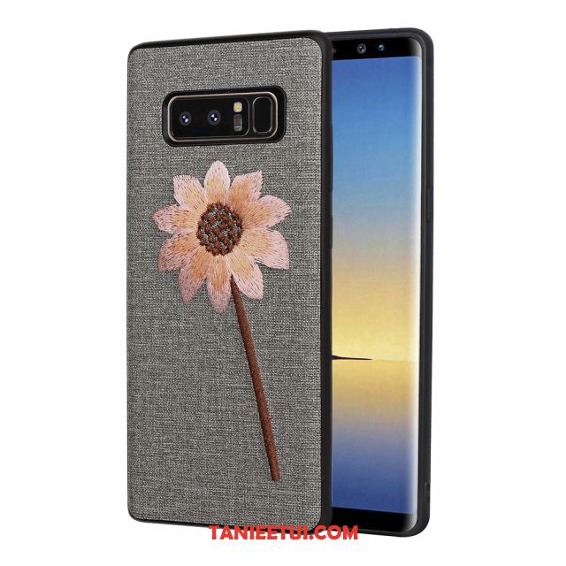 Etui Samsung Galaxy Note 8 Anti-fall Telefon Komórkowy Modna Marka, Obudowa Samsung Galaxy Note 8 Z Haftem Relief Gwiazda