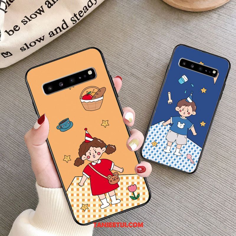 Etui Samsung Galaxy S10 5g Miękki Silikonowe Zakochani, Pokrowce Samsung Galaxy S10 5g Kreskówka Gwiazda Piękny