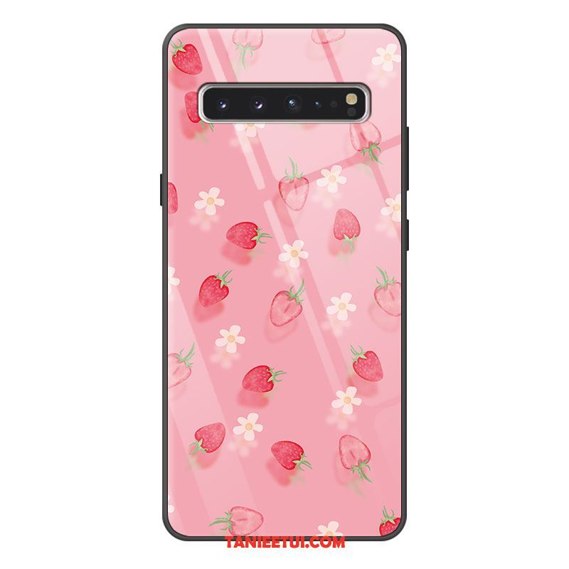 Etui Samsung Galaxy S10 5g Silikonowe Ochraniacz Mały, Pokrowce Samsung Galaxy S10 5g Gwiazda Kreskówka Różowe