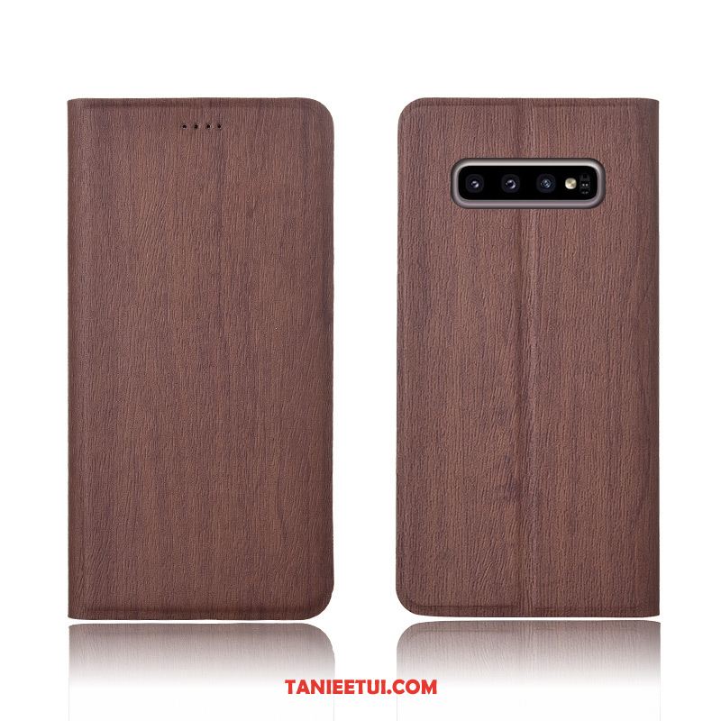 Etui Samsung Galaxy S10 All Inclusive Klapa Miękki, Pokrowce Samsung Galaxy S10 Drzewa Gwiazda Telefon Komórkowy Braun