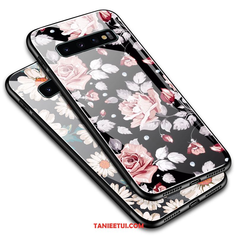 Etui Samsung Galaxy S10 All Inclusive Proste Kwiaty, Pokrowce Samsung Galaxy S10 Czarny Silikonowe Anti-fall