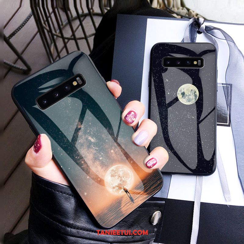 Etui Samsung Galaxy S10+ Gwiazda Moda Telefon Komórkowy, Obudowa Samsung Galaxy S10+ Ochraniacz Czerwony Netto Anti-fall