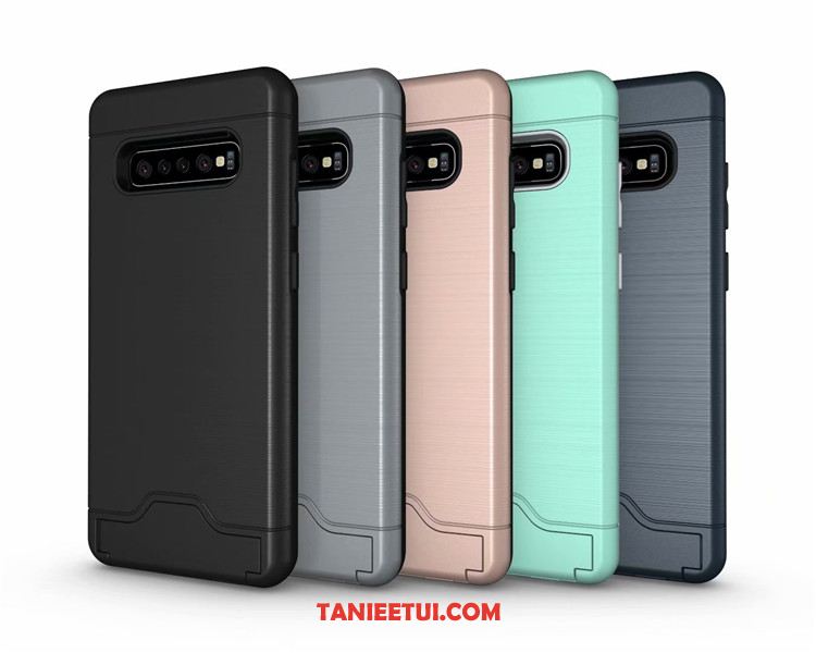 Etui Samsung Galaxy S10 Jedwab Anti-fall Wspornik, Obudowa Samsung Galaxy S10 Karta Telefon Komórkowy Gwiazda