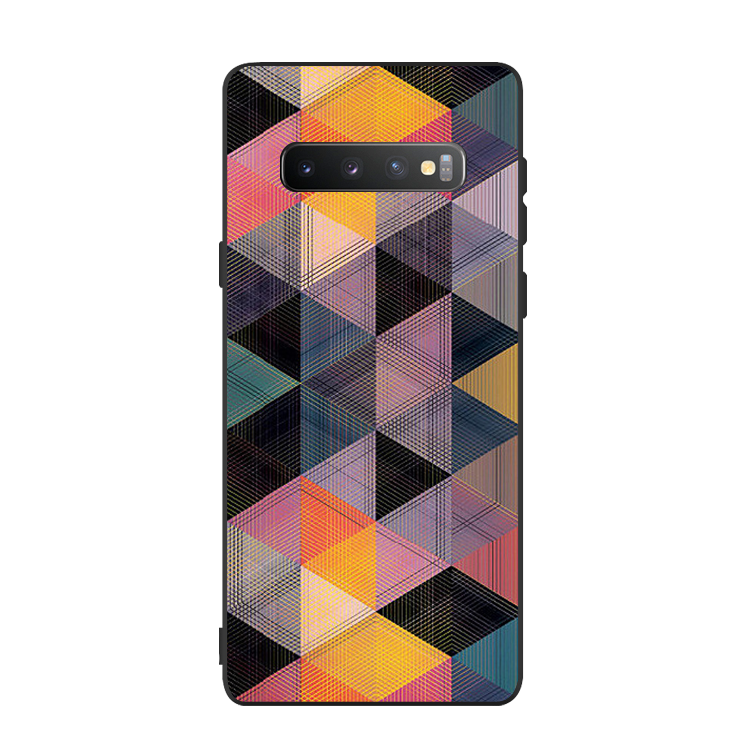 Etui Samsung Galaxy S10 Silikonowe All Inclusive Telefon Komórkowy, Pokrowce Samsung Galaxy S10 Kreatywne Geometria Gwiazda