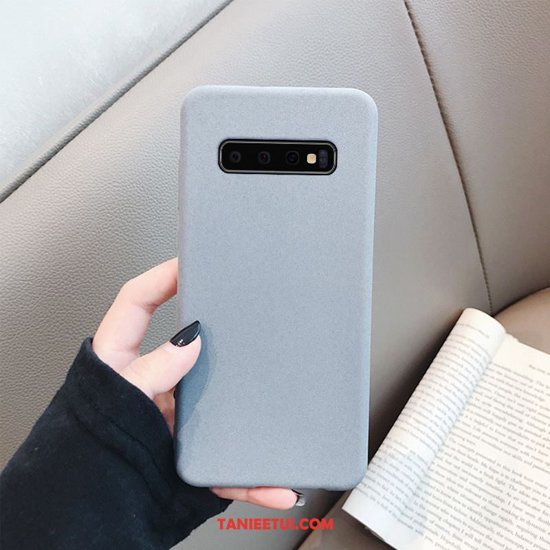 Etui Samsung Galaxy S10+ Tendencja Nubuku Gwiazda, Futerał Samsung Galaxy S10+ Ochraniacz Cienkie Proste