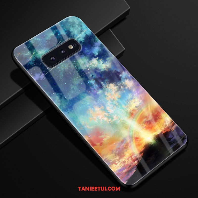 Etui Samsung Galaxy S10e Miękki Szkło Gwiazda, Futerał Samsung Galaxy S10e Tendencja Niebieski Ochraniacz