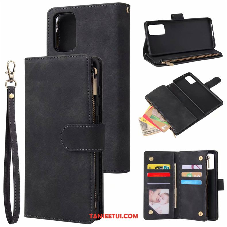 Etui Samsung Galaxy S20+ Gwiazda Portfel Karta, Futerał Samsung Galaxy S20+ Zamek Klapa Czarny