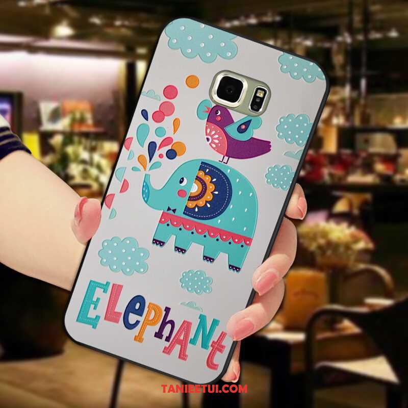 Etui Samsung Galaxy S6 Edge All Inclusive Anti-fall Silikonowe, Futerał Samsung Galaxy S6 Edge Miękki Relief Zwierzę