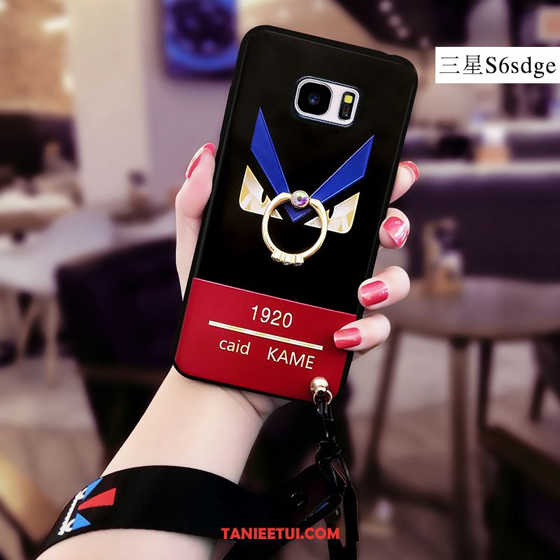 Etui Samsung Galaxy S6 Edge Klamra Ring Gwiazda, Futerał Samsung Galaxy S6 Edge Anti-fall Silikonowe Telefon Komórkowy