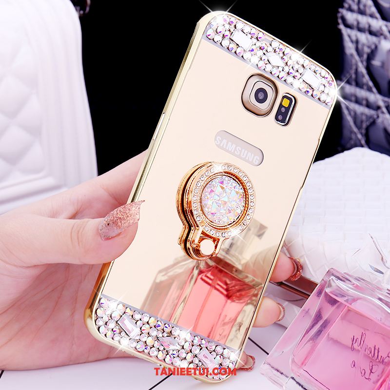 Etui Samsung Galaxy S6 Edge Metal Telefon Komórkowy Ochraniacz, Futerał Samsung Galaxy S6 Edge Klejnoty Kolor Lustro Champagner Farbe