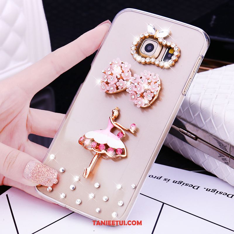 Etui Samsung Galaxy S6 Edge Rhinestone Ochraniacz Telefon Komórkowy, Pokrowce Samsung Galaxy S6 Edge Plastikowy Gwiazda Trudno